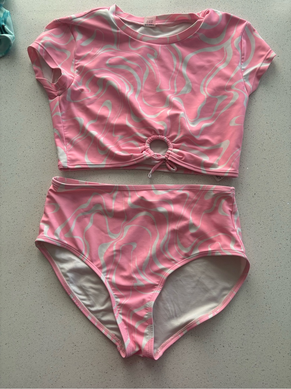 Old Navy girls high waisted Two-Piece Swim Set